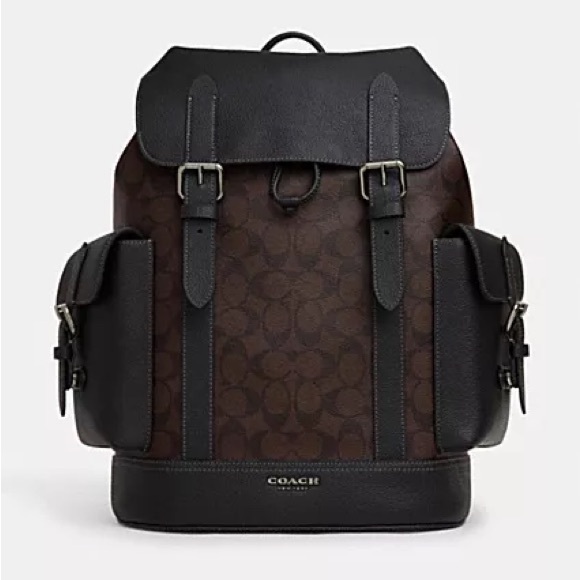 NWT！COACH Hudson Backpack In Signature Canvas （COACH CB839） - Picture 1 of 12